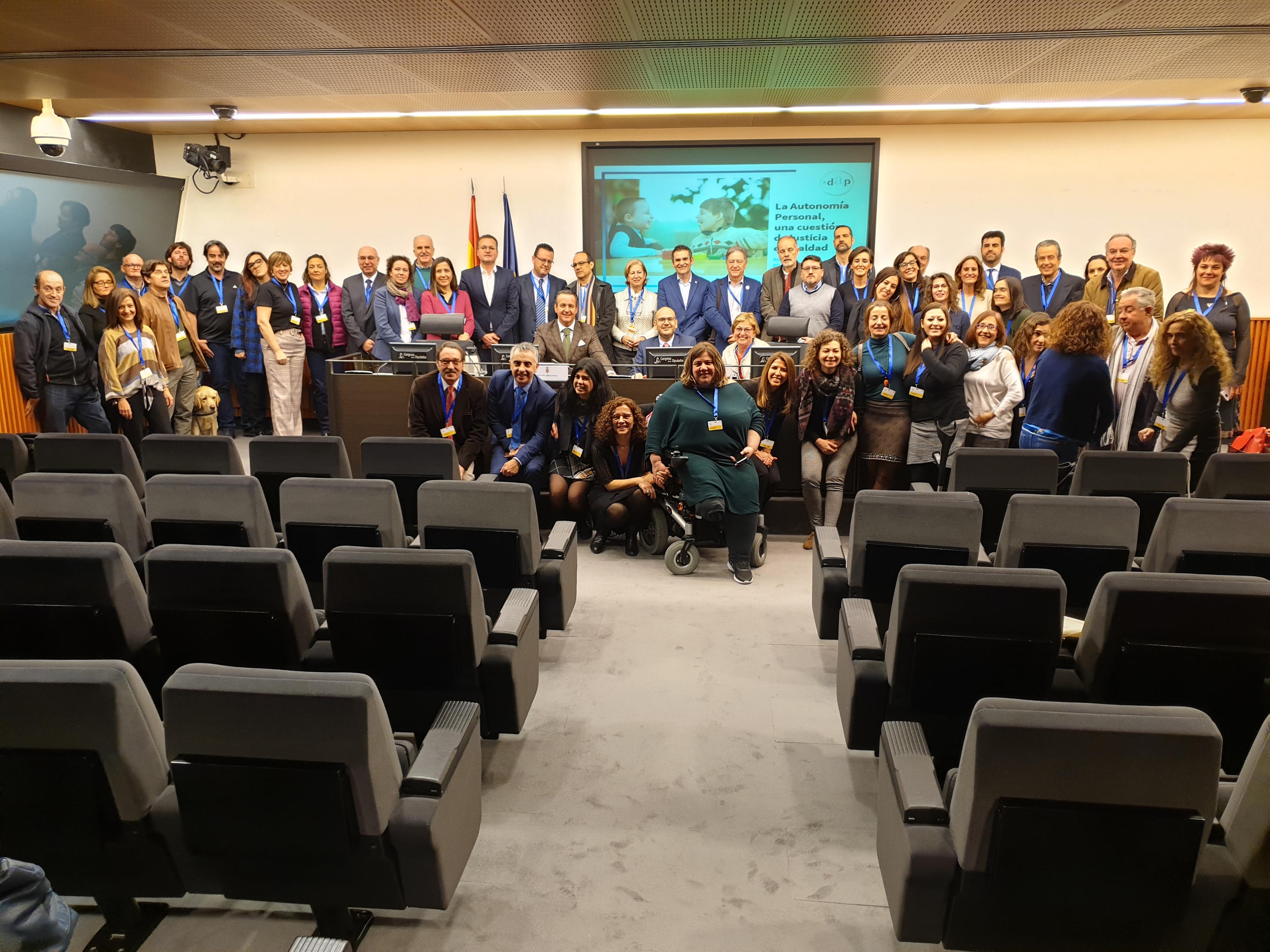 Presentación en el Congreso de los Diputados del manifiesto La Autonomía Personal, una cuestión de justicia e igualdad’ al cual se han adherido numerosas entidades del Tercer Sector.