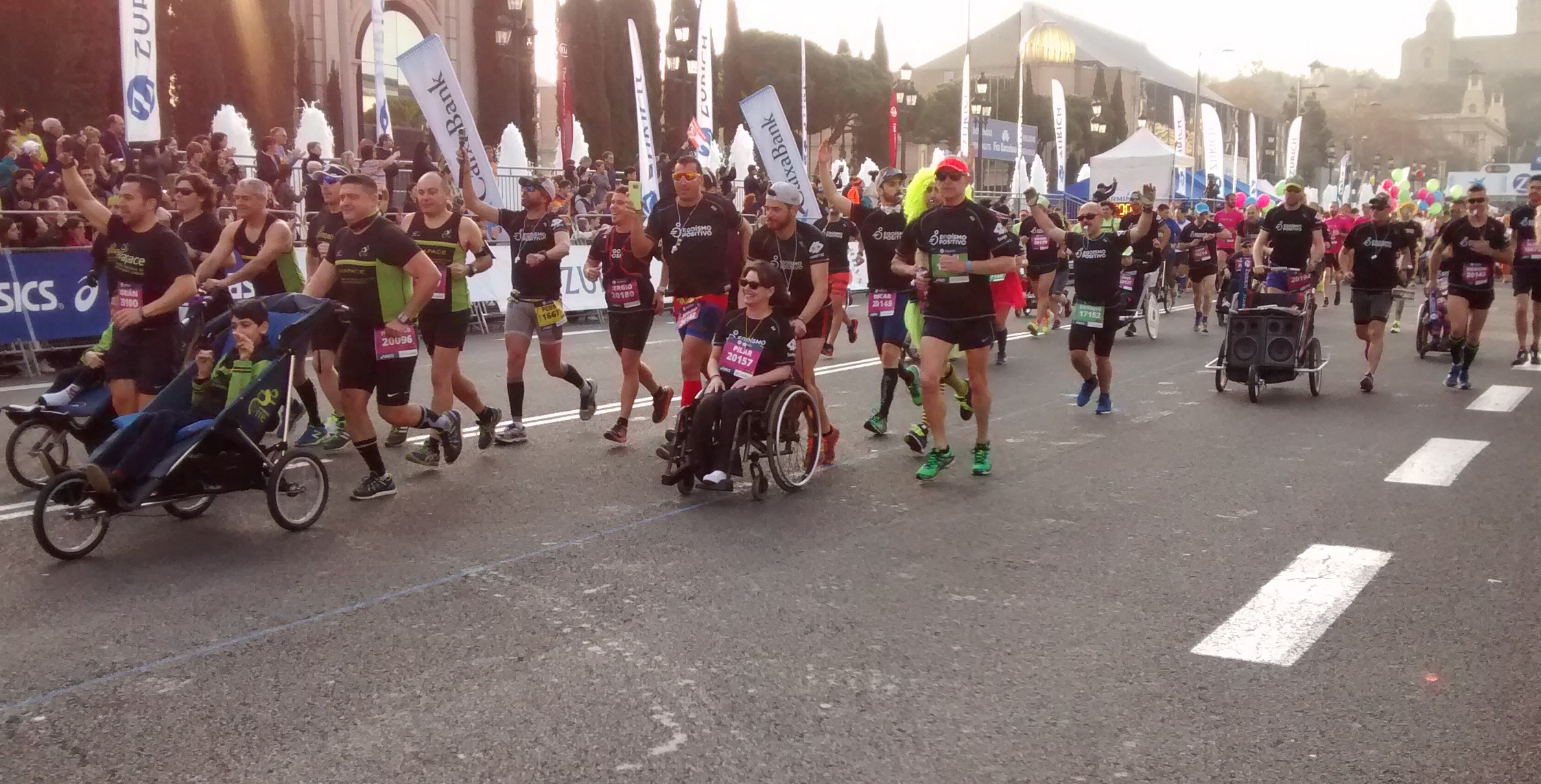 pilar_marato_barcelona.jpg Imatge de Pilar Díaz participant en la Marató de Barcelona el diumenge 12 de març.