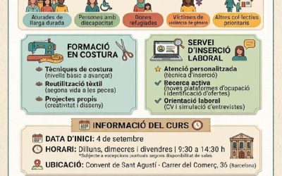 Mou-te, transforma, innova i ocupa’t: formació en costura i inserció laboral 2026